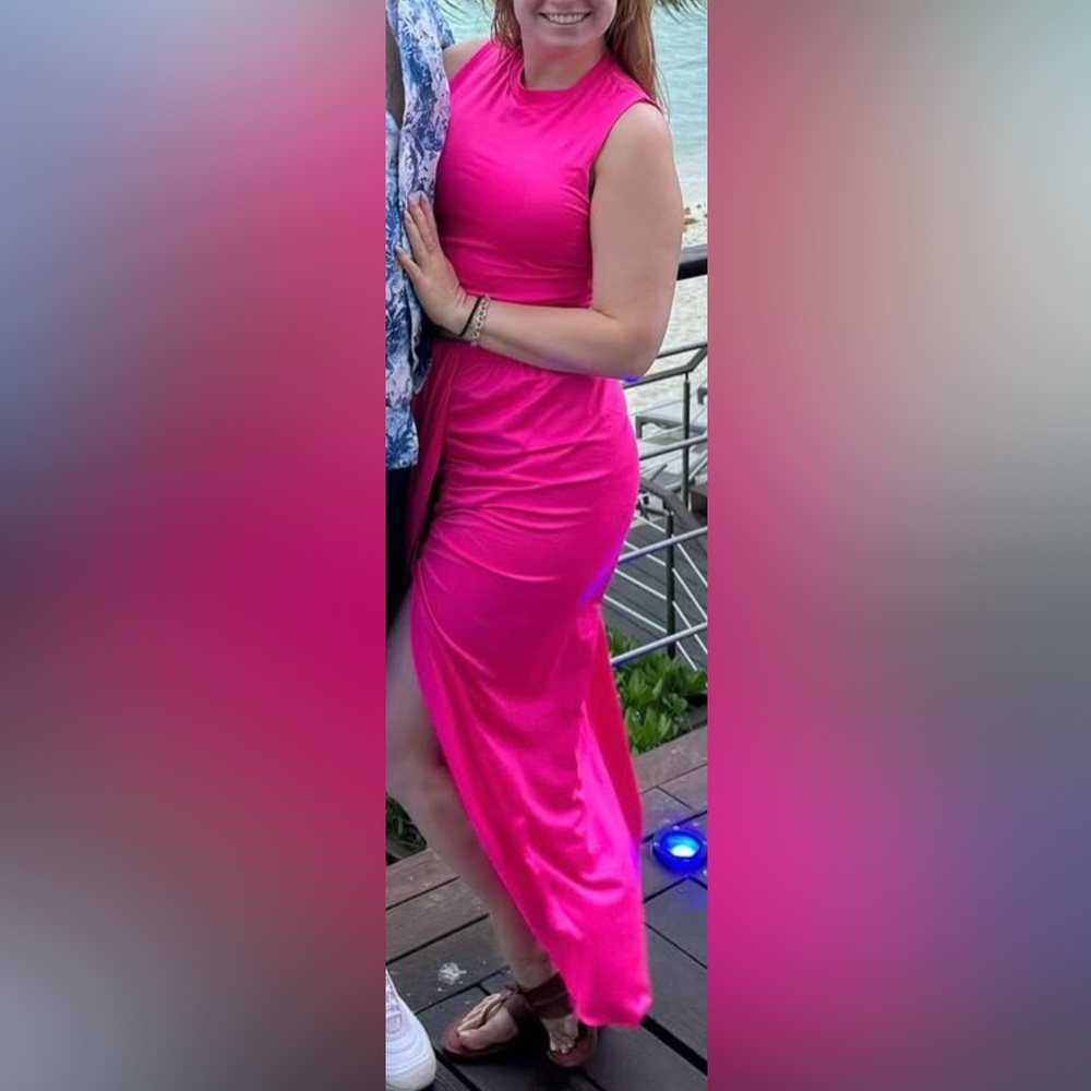 Vibrant Pink Skirt Set